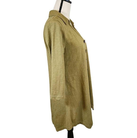 Soft Surroundings 3 Quarter Inch Sleeves Tunic Top, NWOT, Green, Small - Picture 3 of 12
